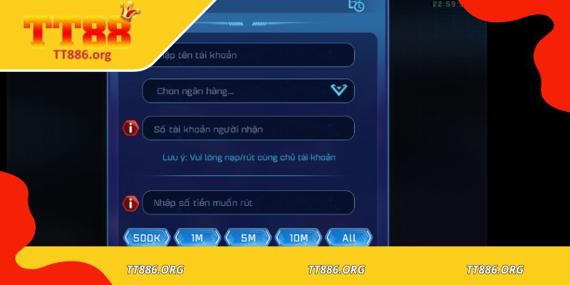 Quy trình giao dịch nạp rút khuyến mãi chủ nhật vàng t88 tiện lợi